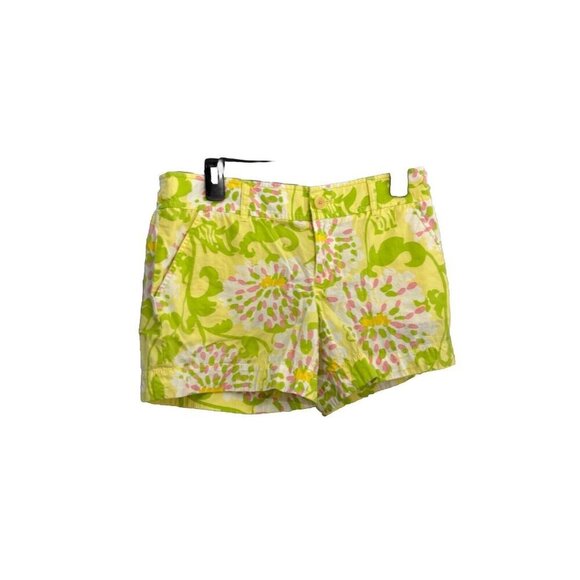 Lilly Pulitzer Jubilee Floral Cotton Shorts Women Size 6 - Picture 1 of 12